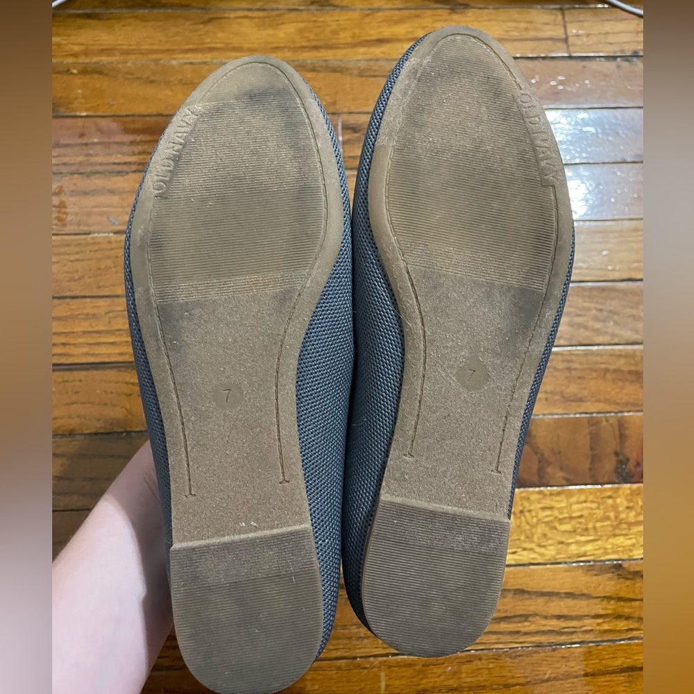 Dusty Blue Flats | women’s size 7 - Picture 2 of 2